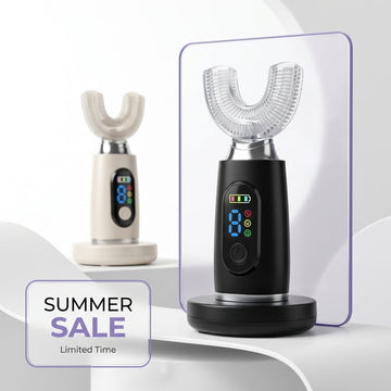 Smart U-Shaped Electric Toothbrush – 360° Automatic Sonic Cleaning