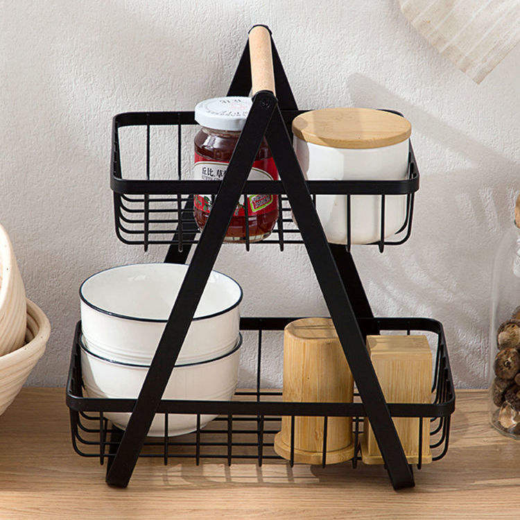 2-Tier Fruit & Vegetable Storage Basket – Kitchen Organizer