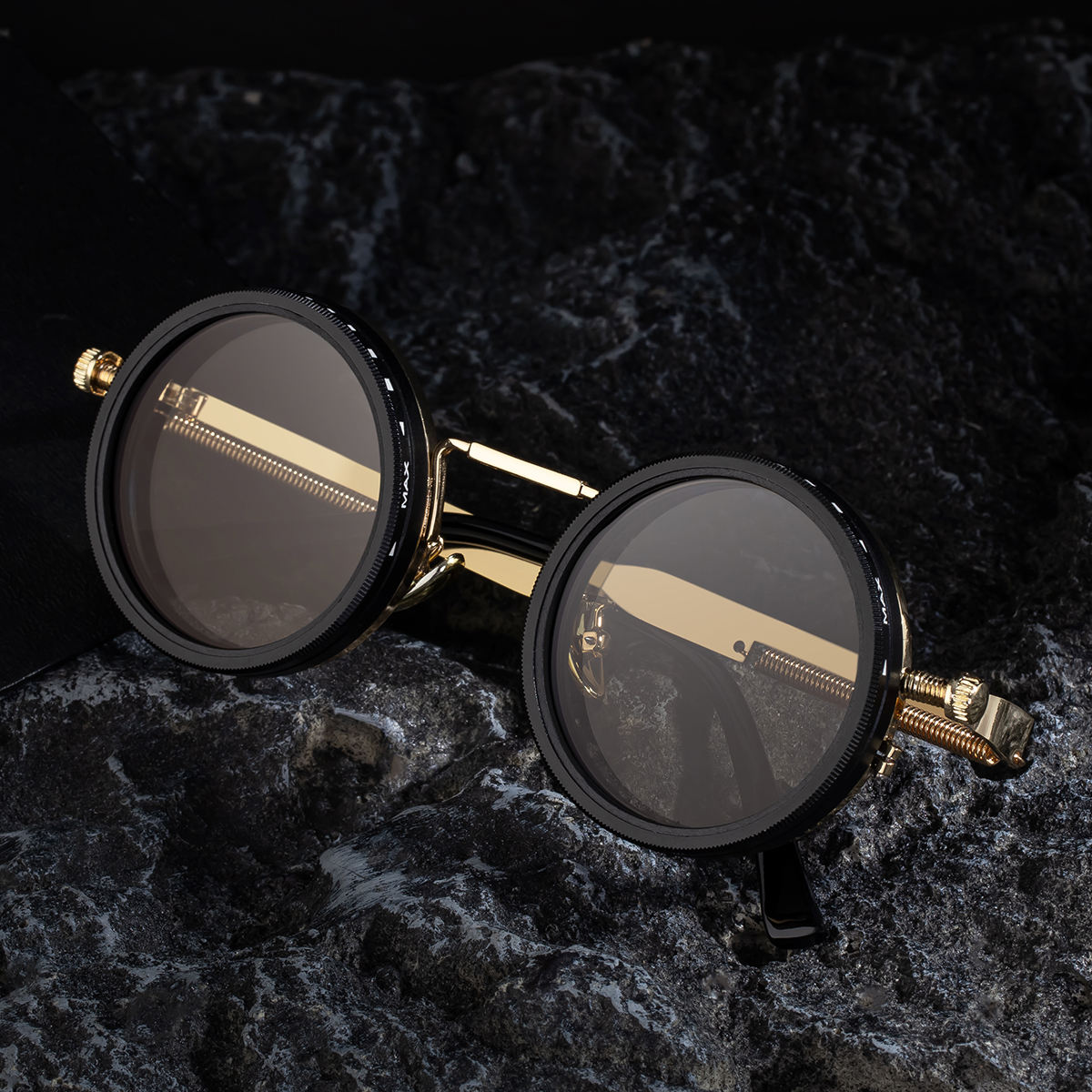Retro Steampunk Polarized Sunglasses BY-8126
