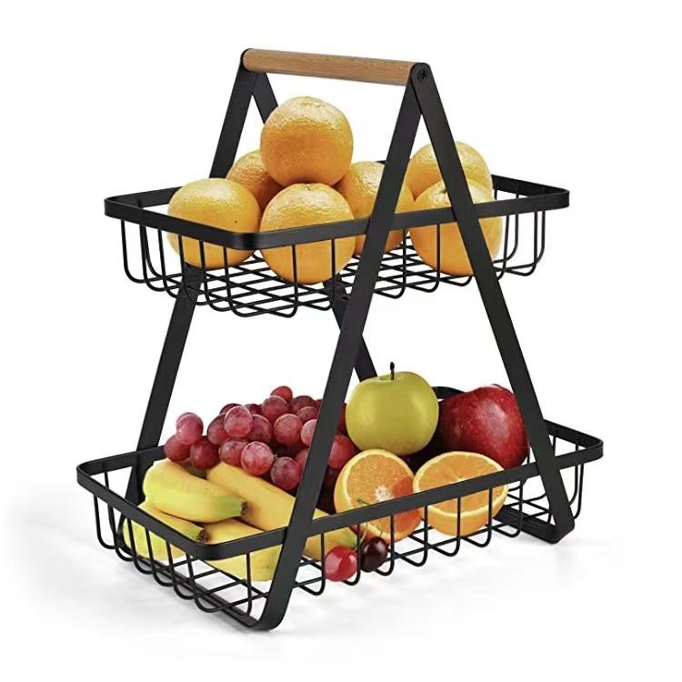2-Tier Fruit & Vegetable Storage Basket – Kitchen Organizer