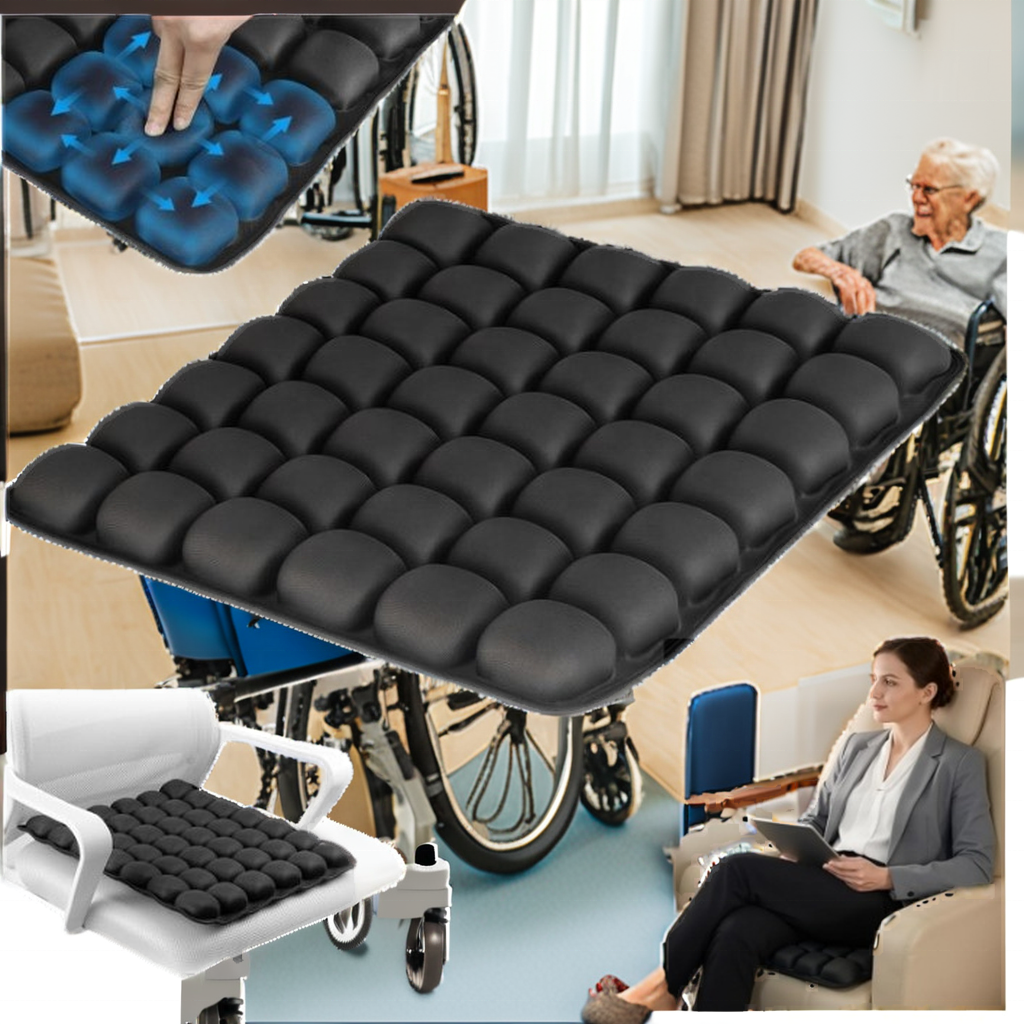 3D Travel Seat Cushion – Ergonomic Airplane & Office Comfort Cushion