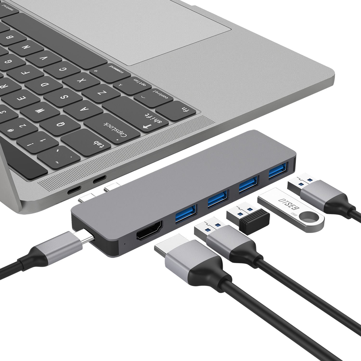 USB 3.0 Type-C Multi-Port Hub Adapter