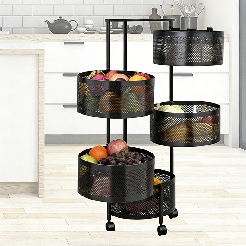 4-Tier Storage Organizer – Space-Saving Kitchen & Home Rack