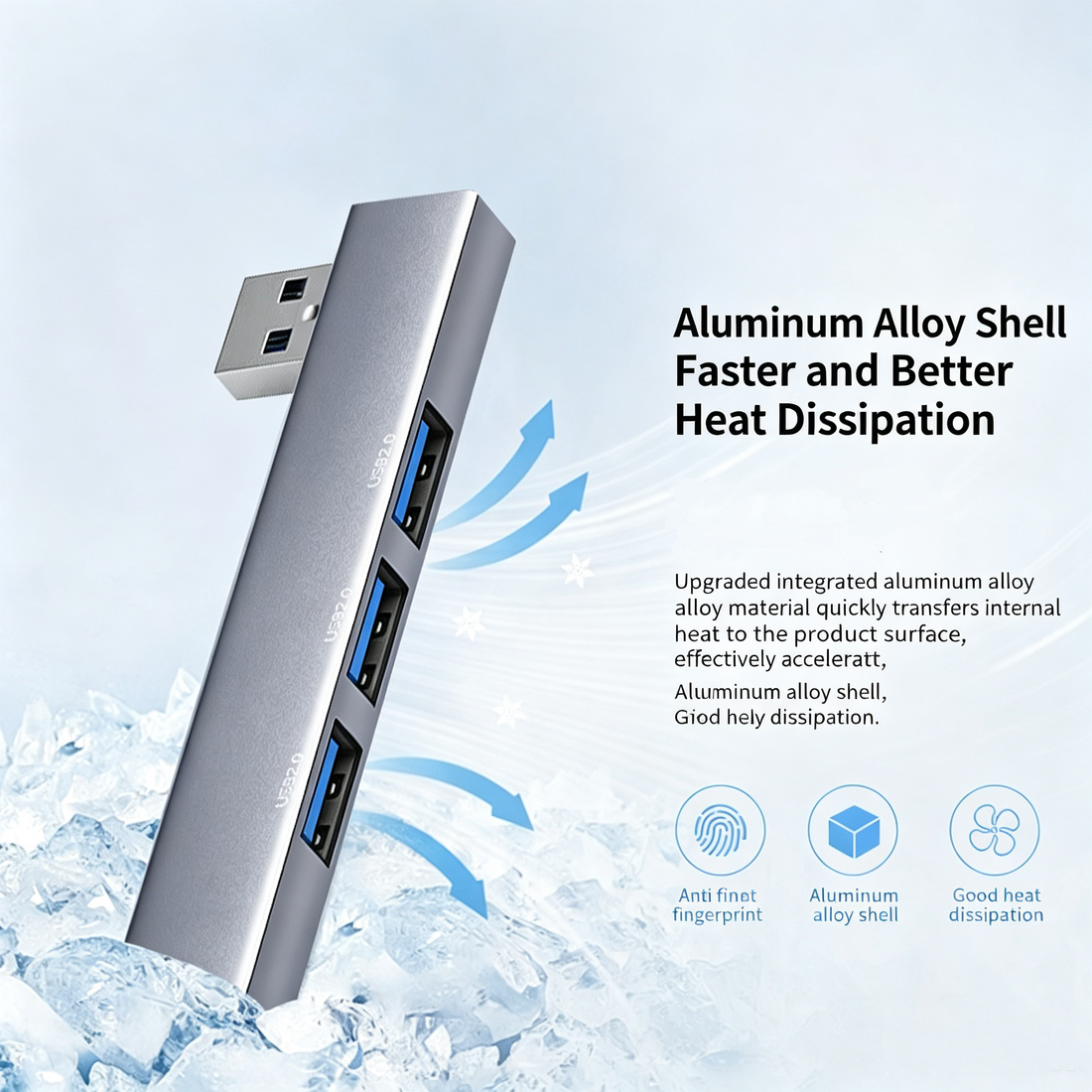 USB 3.0 Type-C Multi-Port Hub Adapter