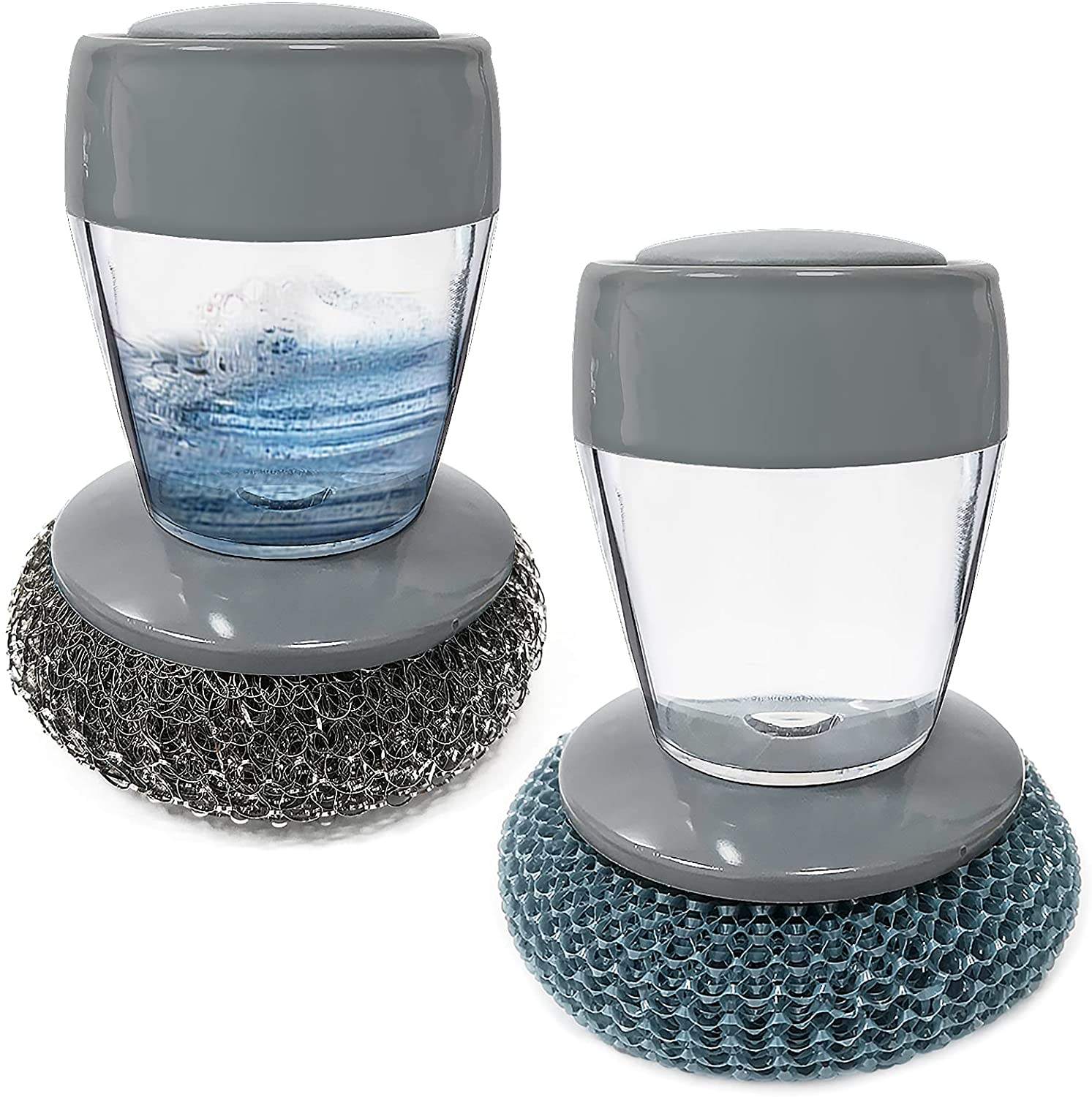 2-in-1 Dish Soap Dispenser with Sponge Holder