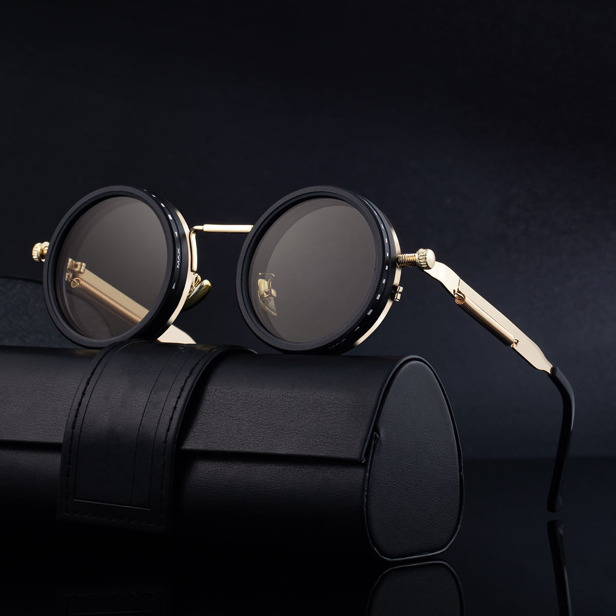 Retro Steampunk Polarized Sunglasses BY-8126