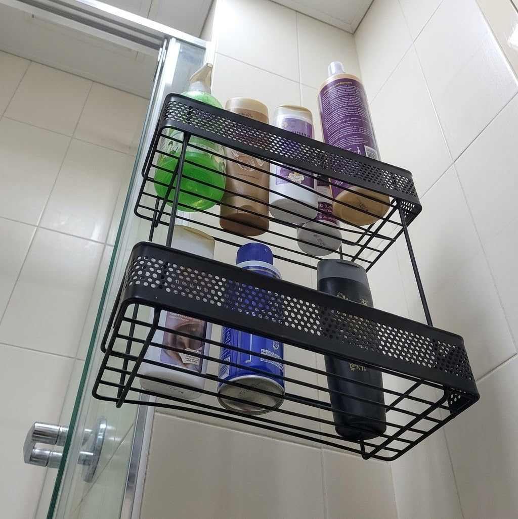 2-Tier Bathroom Shower Storage Rack